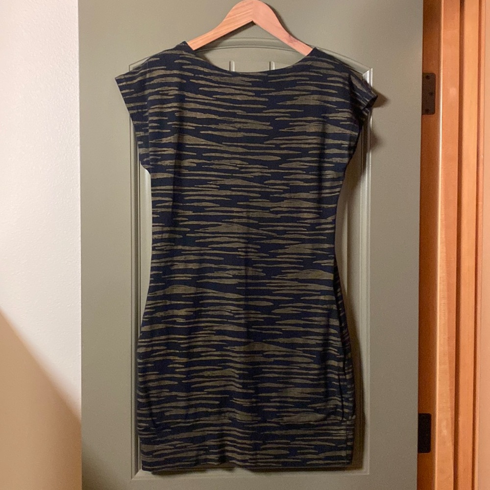 FluffyCo | gold and black zebra mini dress | M